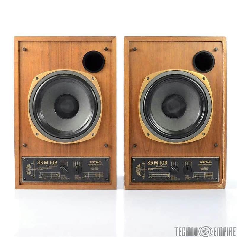 TANNOY SRM-10B 2-Way 10" Inch Monitors Speakers Pair Owned By Jerry Finn #27307 image 1