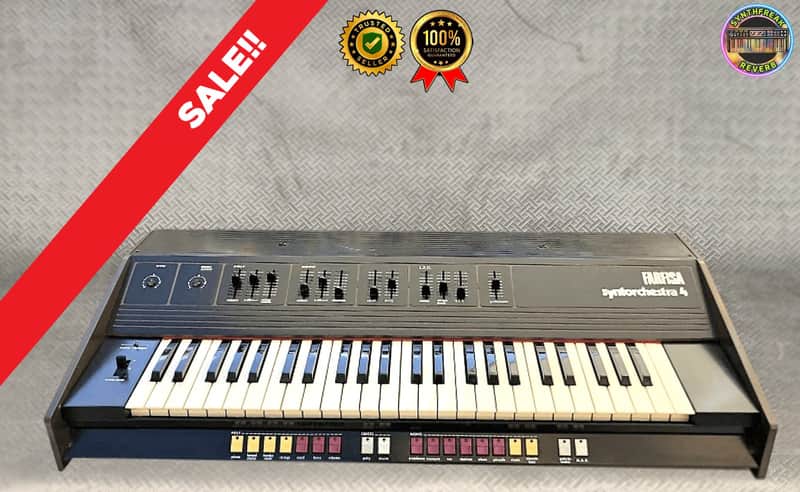 Farfisa Syntorchestra 49-Key Mono/Polyphonic String Synth- Very Similar To Soundmaker!โ
SUPER RARE from ยด80sโ
Professional Vintage Synthesizer โ
Cleaned & Full Checked image 1
