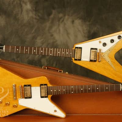 2021 Gibson Collector's Edition 1958 Flying V + Explorer set Korina Murphy Lab PROTOTYPE image 1