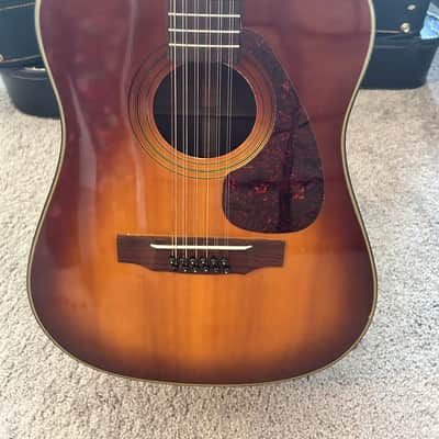 Washburn 12-String Dreadnought Acoustic Sunburst w/ Hard Case image 4