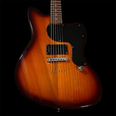 Tone Bakery Jazzbird M with Warmoth Neck and Custom Pickguard - Sunburst image 3