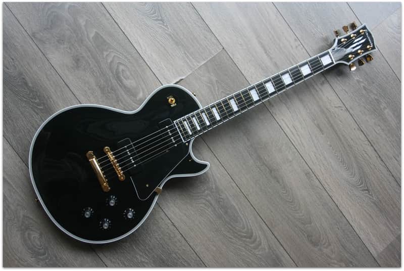 We listen offers EDWARDS  "ELP-130 CD Black P90" Japan by ESP (Broken and repaired neck!!!) image 1