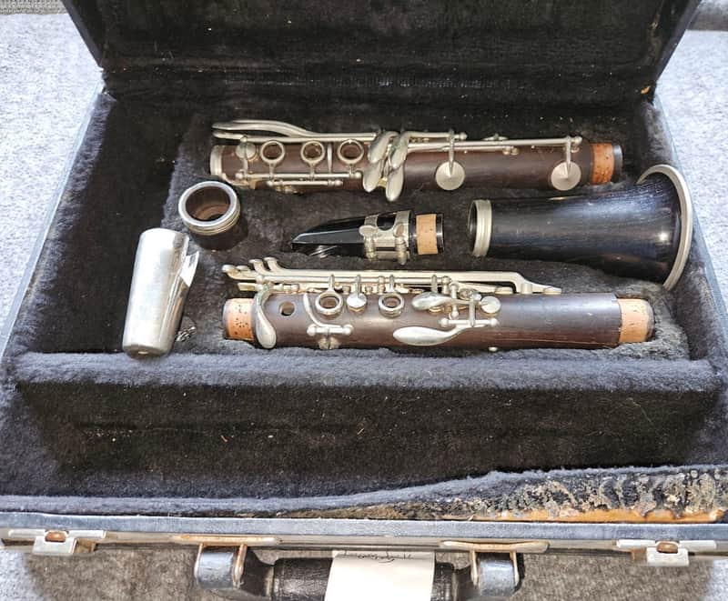 Noblet Normandy 10 Paris Wood Soprano Clarinet, France, Brown Stained Wood image 1