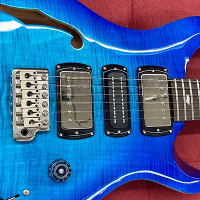 PRS SE Special Semi-Hollow Electric Guitar - Lake Blue w/ Gig Bag image 6