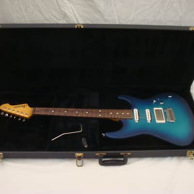 Skermetta Custom Super Strat Ocean Burst image 16