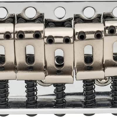 WOV01 52.5mm (2-1/16 inch) Vintage ST Guitar Tremolo Bridge 6-Screw Assembly with 36mm Block for Fender Squier/Mexico Strat Stratocaster Electric Guitar, Chrome image 2