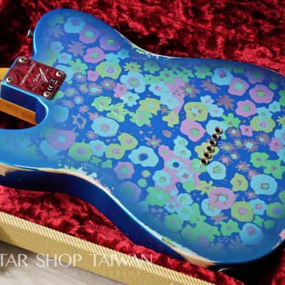 2018 Fender Custom Shop NAMM Limited Edition 50's Thinline Telecaster Relic-Blue Flower. image 18