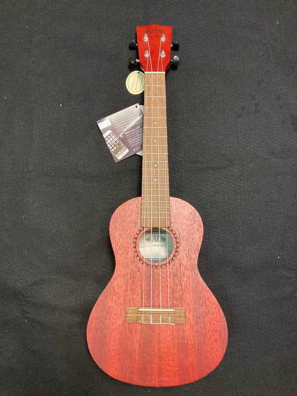 Kala Adobe Red Watercolor Meranti Concert Ukulele image 1