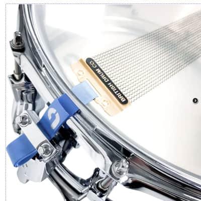 British Drum Co. BB-14-60-SN Bluebird Series Chrome Over Brass Snare. 6" x 14" image 9