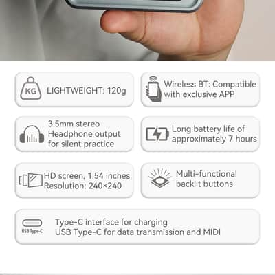 M-VAVE Pocket AMP Multi-Function Desktop Effects Pedal,price include the import duty for US buyer image 5