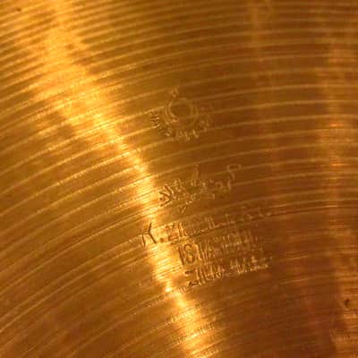 Zildjian 1959-66' K Zildjian Istanbul 14" HiHats Cymbal Intermediate Stamp 789g/907g image 3