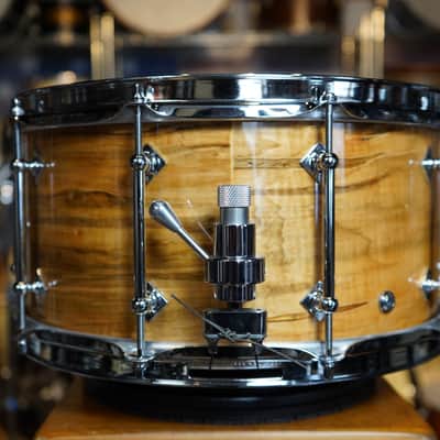 Craviotto Private Reserve Curly Ambrosia Maple Snare Drum - 14x7- 2016 New Old Stock! image 2