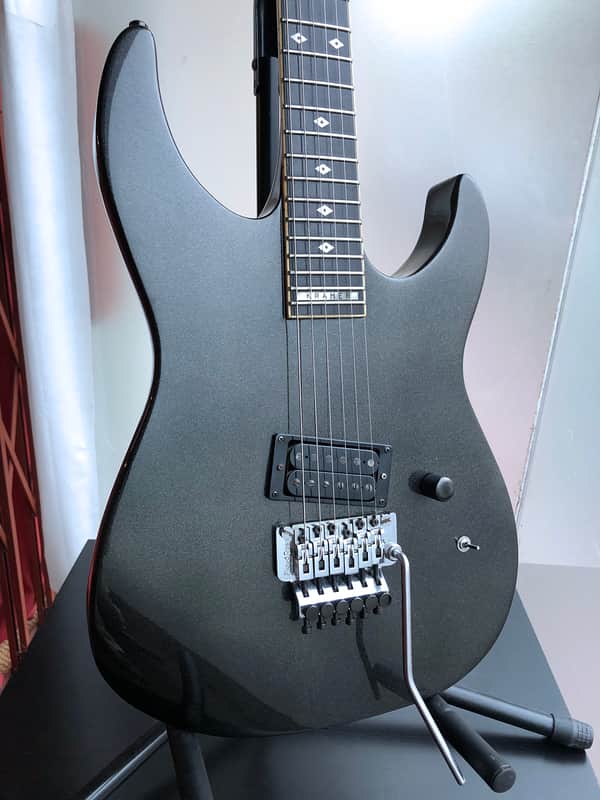 1987 MIJ By ESP Kramer Bluesbreaker 308, Metallic Gun Metal Grey, OFR, Gig Bag image 1