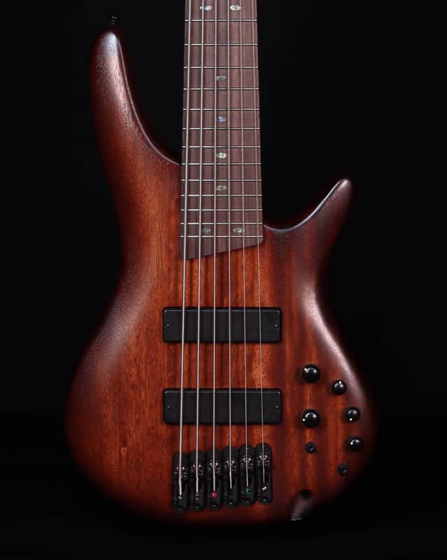 Ibanez SR506AMHL 6-String Bass, Mahogany Brown Burst Low Gloss image 1