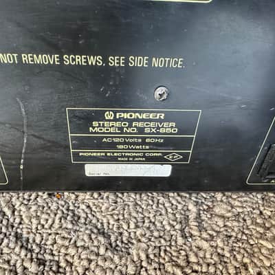 Pioneer SX-850 65-Watt Stereo Solid-State Receiver 1976 - 1978 - Silver image 7