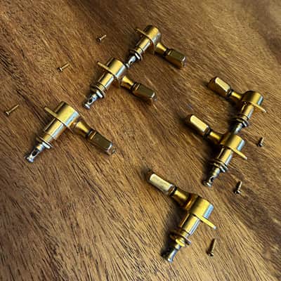 Vintage Gibson-branded Schaller M6 180 gold tuners - '78 original 3x3 set - Norlin Era Les Paul Custom image 8