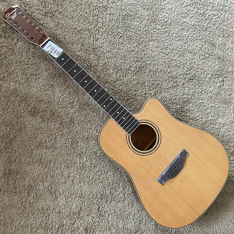 Caraya 12 String Spruce Mahogany Body Acoustic Guitar, Rosewood Fingerboard Neck image 1
