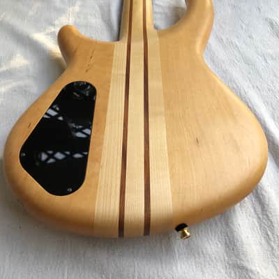 1999 Dean European Edge Select Improv 5 (Czech) Bass in Flame Natural Oil w/ OHSC image 7