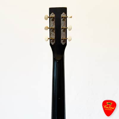 1960s Truetone “Fun Time” 5DC9510 Harmony-Built Redburst Parlor Guitar – “Baby Mama” image 12