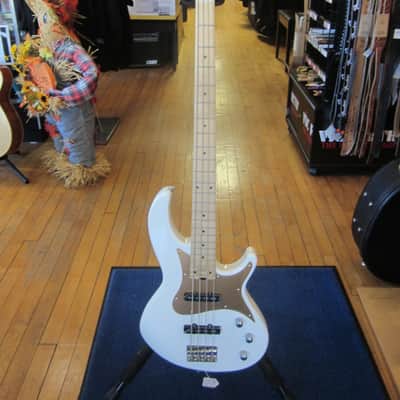 Aria Pro II 4-String Electric Bass RSB-618/4-WH - White/Gold image 8
