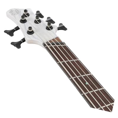 Used Ibanez BTB865MSTWF BTB Bass Workshop 5-Str - Transparent White Flat image 4
