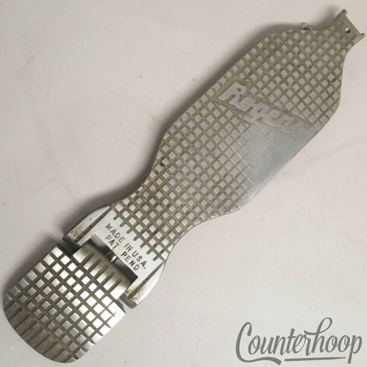Rogers Rocket 398 Bass Drum Foot Pedal+Heel Plate+Connector Bar Vintage 60s USA — main photograph