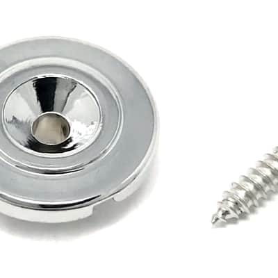 Nickel Round Slotted String Retainer Guide Tree for Fender Precision Jazz Style Bass w/Screw image 2