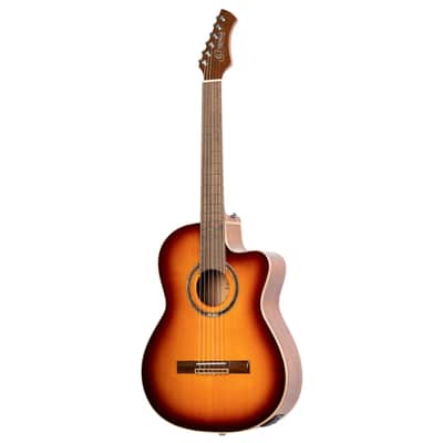 Ortega RCE238SN-FT Performer Series Solid Alaskan Sitka Spruce Top Mahogany Neck Nylon 6-String Classical Acoustic-Electric Guitar w/Deluxe Gig Bag image 5