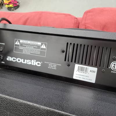 Acoustic AG-60 2-Channel Avoustic Guitar Amp - Black image 11