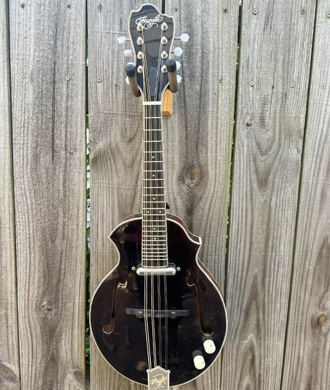 Franzke K-5E - Electric Black top Mandolin 2020 image 1