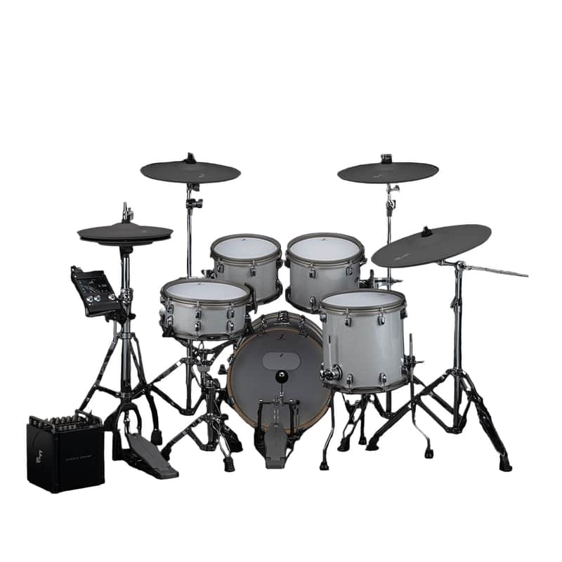 EFNOTE PRO 501 Traditional Electronic Drum Set White Sparkle image 1