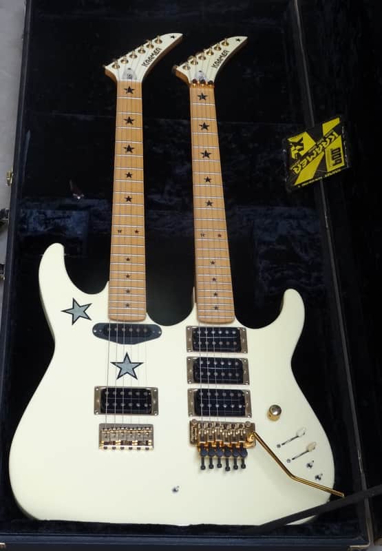 Kramer Richie Sambora Stars White Double Neck 1980's Bon Jovi Vibe image 1