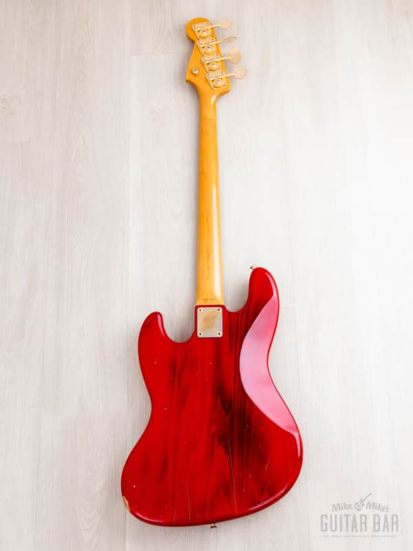 1993 Fender Custom Edition Jazz Bass JB62G-70 Charcoal Red w/ Gold