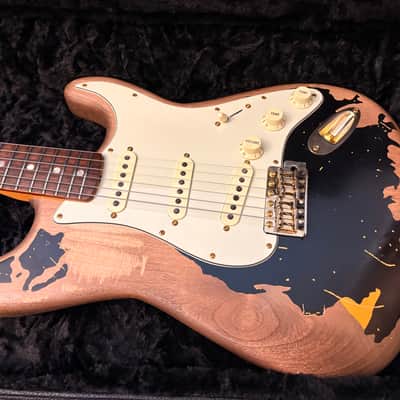 Custom John Mayer BLK1 Fender 60s neck jazzy cat pickups Luthier made 2020 Black image 2
