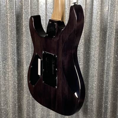 ESP LTD M-200 Flame Top See Thru Black Guitar M200FMSTBLK #0648 Used image 9