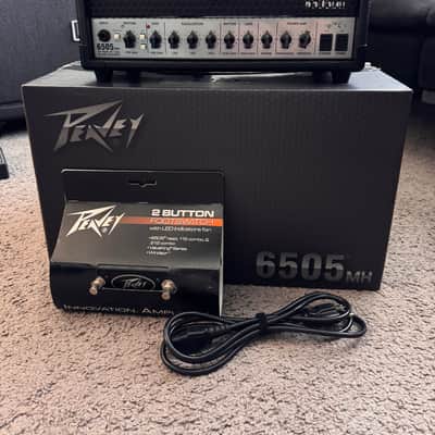 Peavey 6505 MH "Mini Head" 2-Channel 20-Watt Guitar Amp Head w/ 2 Button Footswitch and Power Cable + OG Box!
