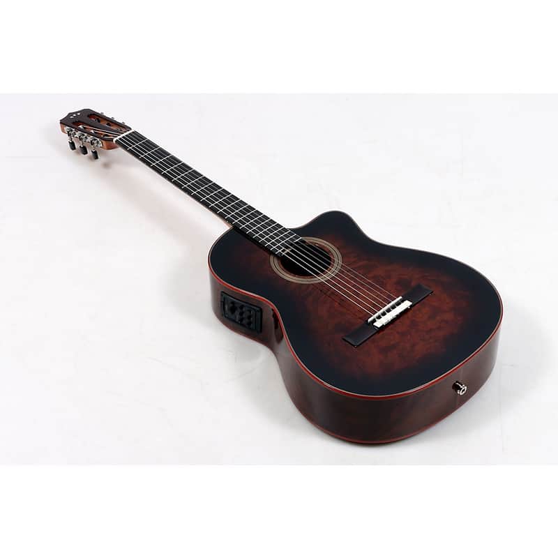 Cordoba Fusion 12 Exotic Top Nylon-String Classical Acoustic-Electric Guitar Regular Brown Sugar Burst