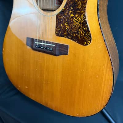 Vintage 1970's Gibson J-40 Dreadnought Acoustic Guitar Natural w/ Case image 10