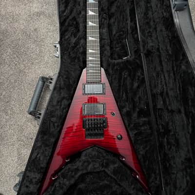 Jackson USA Series Corey Beaulieu Signature King V KV6 2013 - Present - Transparent Red Burst image 1