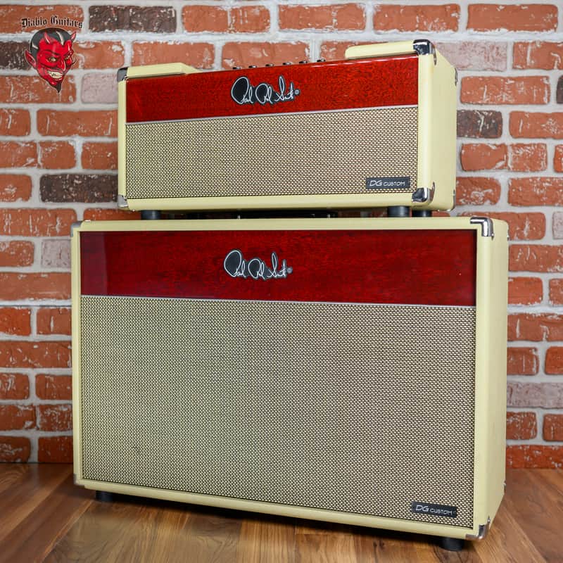 PRS DG Custom 30 David Grissom 30-Watt 2x12" Guitar Half Stack 2014 Blonde / Cherry image 1