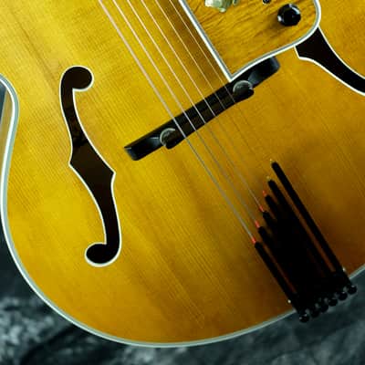 Heritage Johnny Smith Rose w/ Rose Pick Guard 1998 Amber image 10