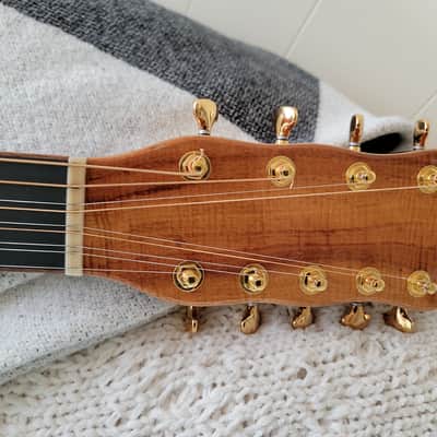 Bischoff Acoustic Guitar 9-String (not 12-String) Custom Artist Series Luthier Hand-Crafted 2013 Sunburst Adirondack Madagascar RW Excellent! image 15