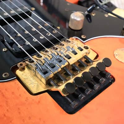 Fender Stratocaster Str-75r Electric Guitar Made in Japan Gold Floyd image 16