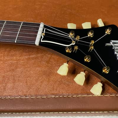 NEW! Gibson Custom 1957 Mahogany Moderne Reissue Electric Guitar - Antique Natural, VOS - 7.3lbs - G07318 image 5