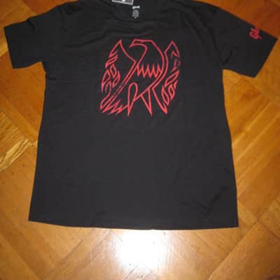 new A+ (with hang tag) genuine Gibson Firebird T-Shirt XL (X-Large), Black with Red Graphic, 60% Cotton / 40% Polyester - short sleeve GIBS-GA-FBBMXL (GA-FBBMXL) UPC # 711106533919 image 7