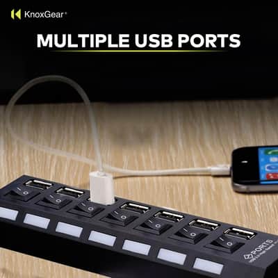 Knox Gear Universal 7-Port 2.0 USB Hub image 6