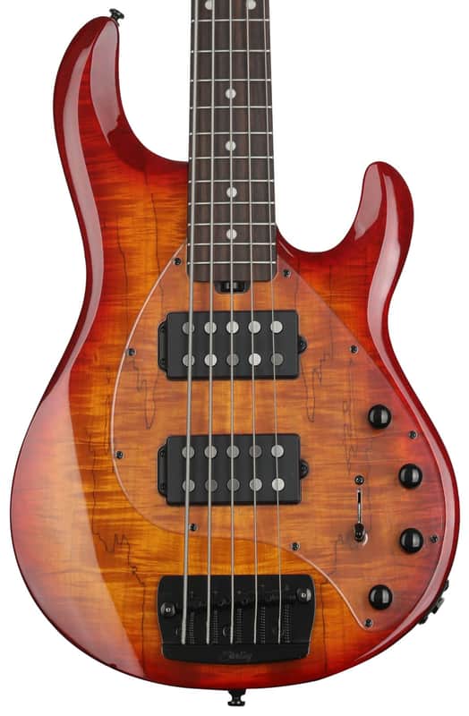 Sterling By Music Man StingRay RAY35HH 5-string Bass Guitar - Blood Orange Burst image 1