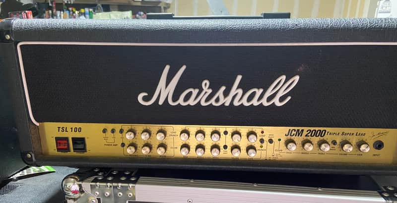 Marshall JCM 2000 TSL 100 Triple Super Lead 3-Channel 100-Watt Guitar Amp Head 2000s - Black image 1