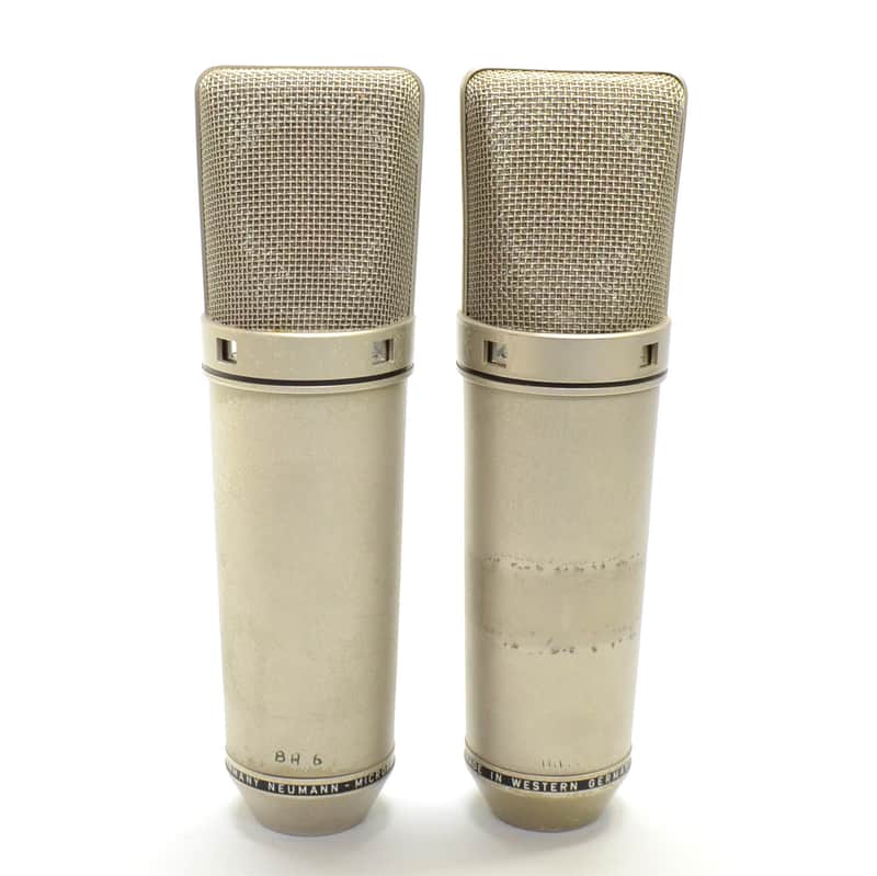 Neumann U 67 Large Diaphragm Multipattern Tube Condenser Microphone Pair image 2