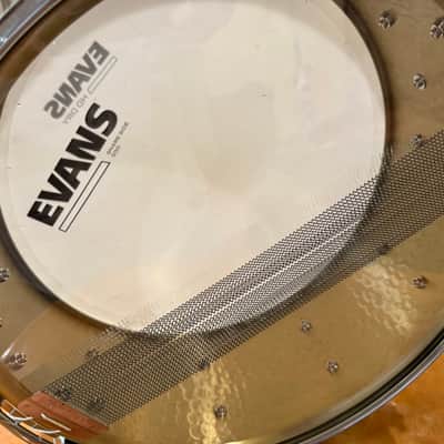 Gretsch S1-0514-BRH Full Range Series Hammered Brass 5x14" Snare Drum 2014 - Present - Hammered Brass image 7